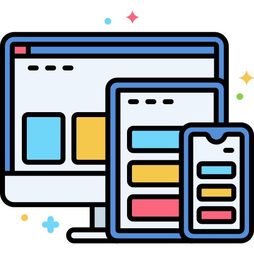 Responsive design ui check mark art and design icon