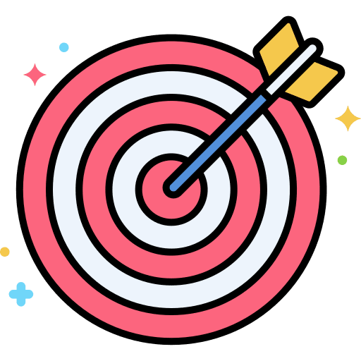 Target purpose impact targets icon