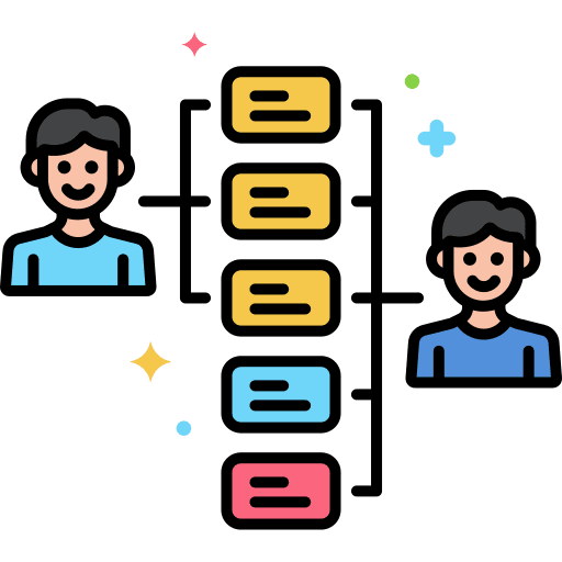 Cases scenario user profiles flow icon