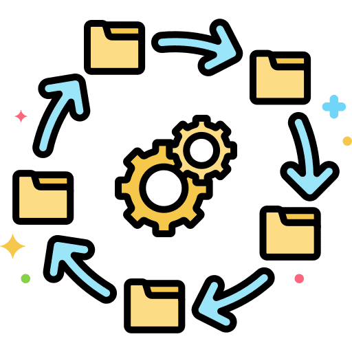 Cycle directory files folder icon