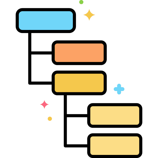Dependencies business and finance dependency database icon