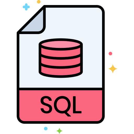 Sql file formats file format format icon