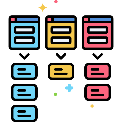 Stories computer business and finance story icon