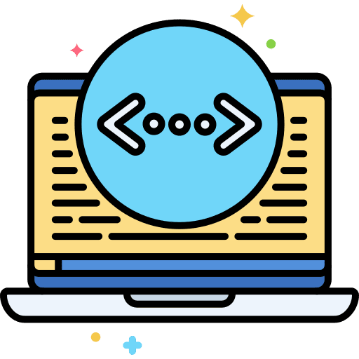 Coding language language coding language technology icon