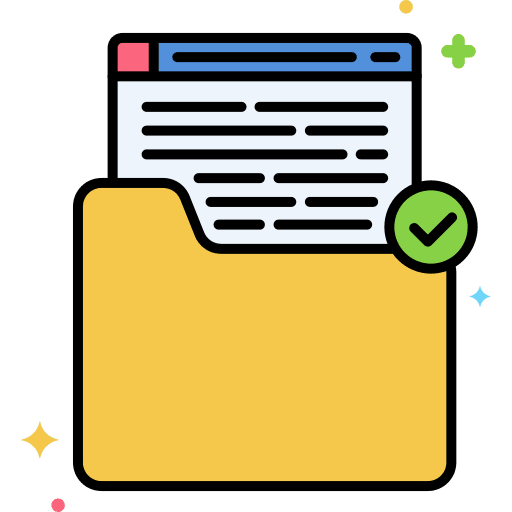Task planning objectives files and folders computer icon