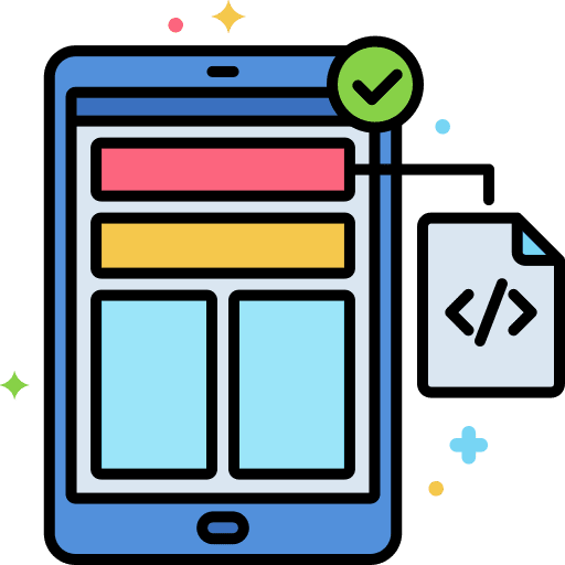 Testing test results code version icon