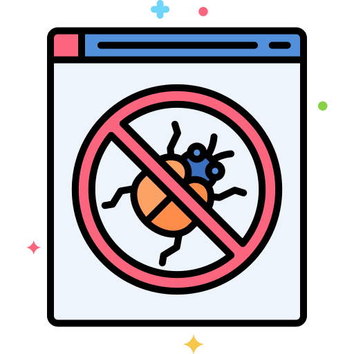 Bug technology bugs fixing icon