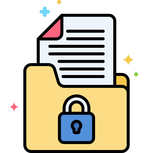 Data security data security security network icon