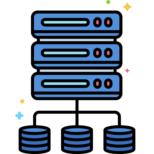 Database technology internet computer icon
