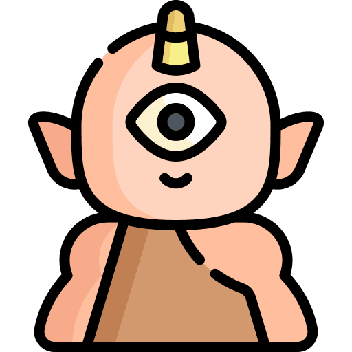 Cyclops caveman monster fantasy icon Cyclops caveman monster fantasy icon
