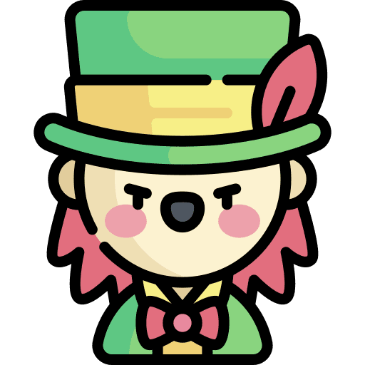 Mad hatter folklore fairytale cultures icon Mad hatter folklore fairytale cultures icon