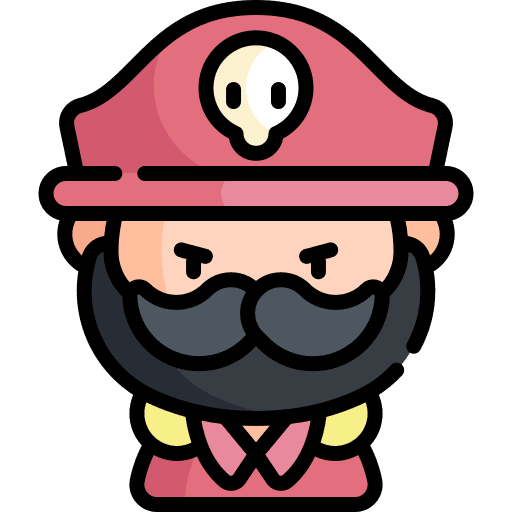 Pirate user fairytale man icon Pirate user fairytale man icon