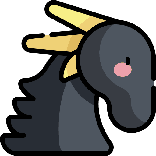 Dragon fantasy character folklore icon Dragon fantasy character folklore icon