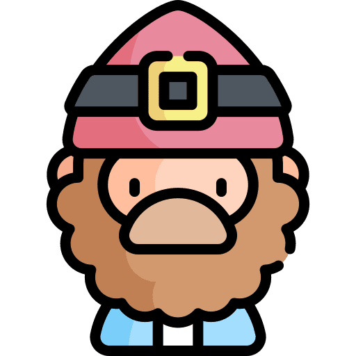 Gnome folklore fantasy fairy tale icon Gnome folklore fantasy fairy tale icon