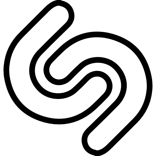 Shazam logotype logo music icon