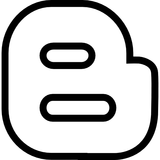 Blogger social network social media blogger icon