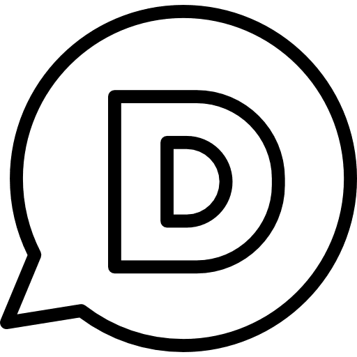 Disqus social network logotype logo icon