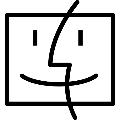 Finder brand social network finder icon