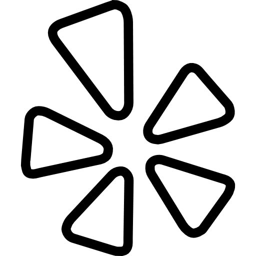 Yelp logotype brand social media icon