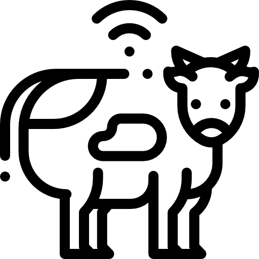 Cattle farm milk field icon Cattle farm milk field icon