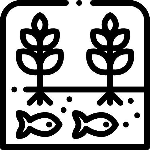 Hydroponic farm organic eco icon Hydroponic farm organic eco icon