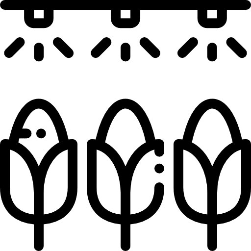 Irrigation system smart farm farming and gardening seed icon Irrigation system smart farm farming and gardening seed icon