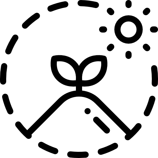 Nature leaves planting farming and gardening icon Nature leaves planting farming and gardening icon