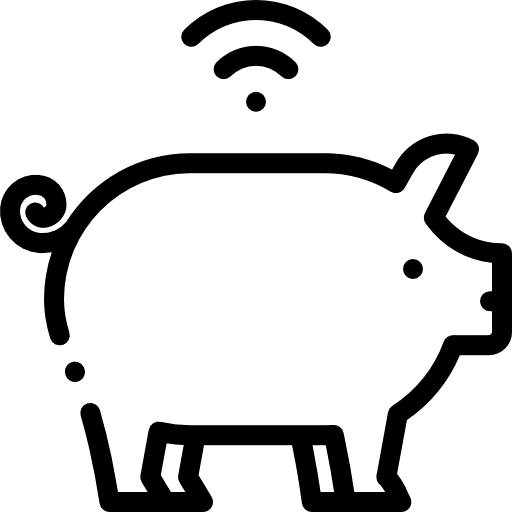 Pig food and restaurant pig mammal icon Pig food and restaurant pig mammal icon