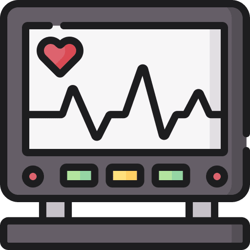 Electrocardiogram electrocardiogram hospital heartbeat icon