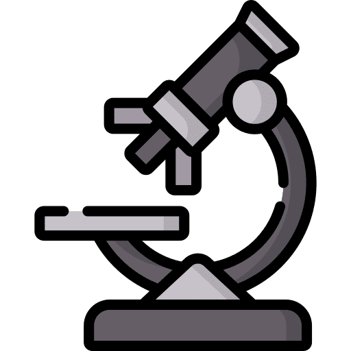 Microscope science medical microscope icon