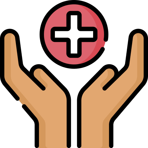 Healthcare help healthcare and medical caregiver icon Healthcare help healthcare and medical caregiver icon