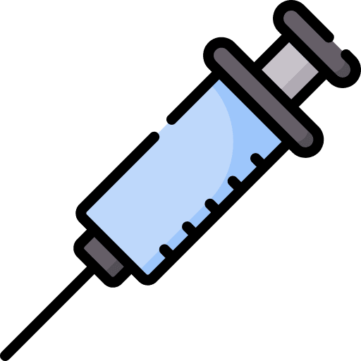Injection syringe healthcare and medical shot icon Injection syringe healthcare and medical shot icon