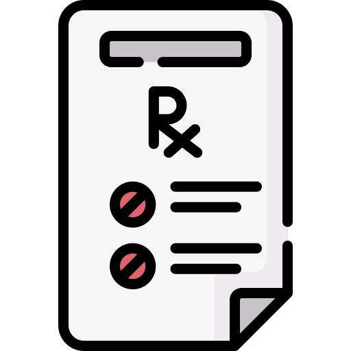 Medical prescription health report rx medical report icon Medical prescription health report rx medical report icon