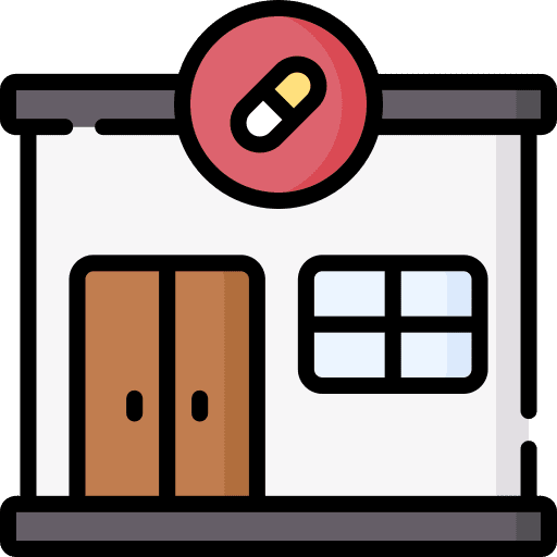 Pharmacy healthcare and medical shop buildings icon Pharmacy healthcare and medical shop buildings icon