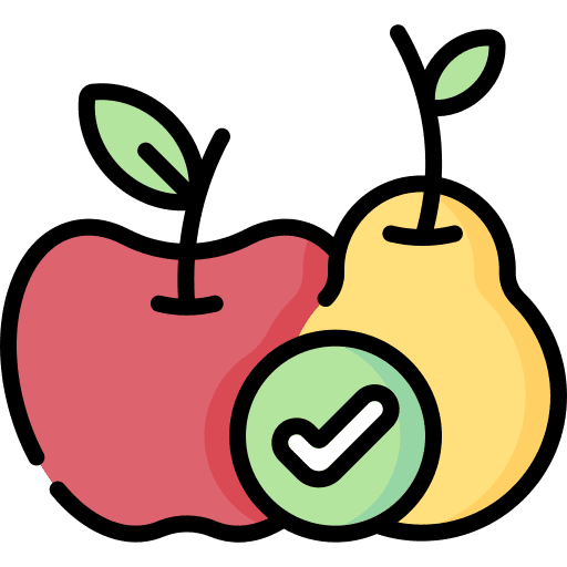 Fruit healthcare and medical pear food and restaurant icon Fruit healthcare and medical pear food and restaurant icon