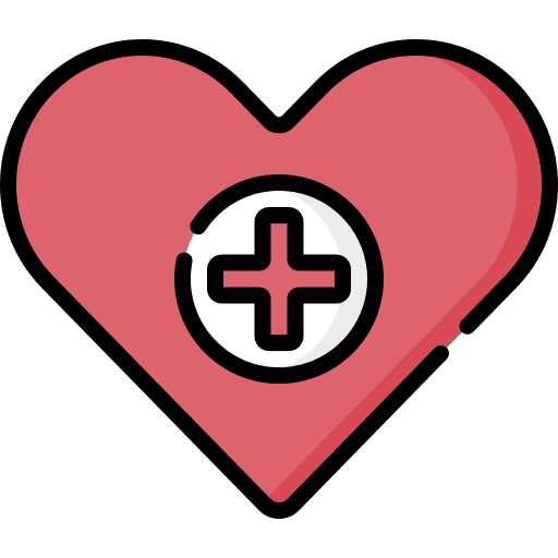 Healthcare heart medical kit hospital icon Healthcare heart medical kit hospital icon