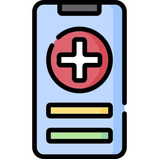 Medical app medical assistance cross communications icon Medical app medical assistance cross communications icon