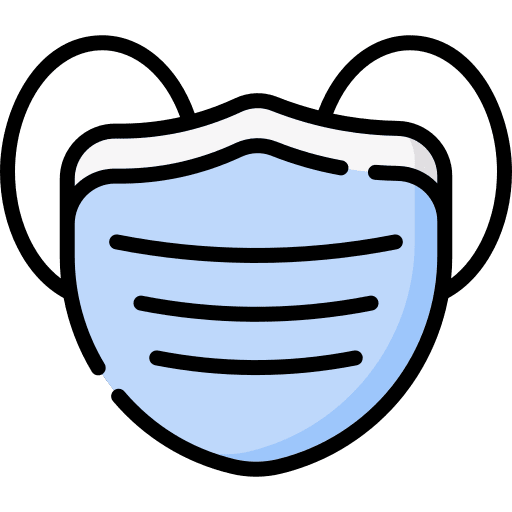 Medical mask mascara air coronavirus icon Medical mask mascara air coronavirus icon