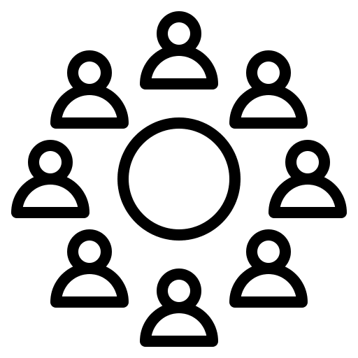 Conference round table meeting conference icon