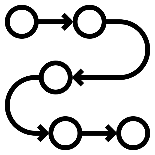 Process sequence procedure planning icon