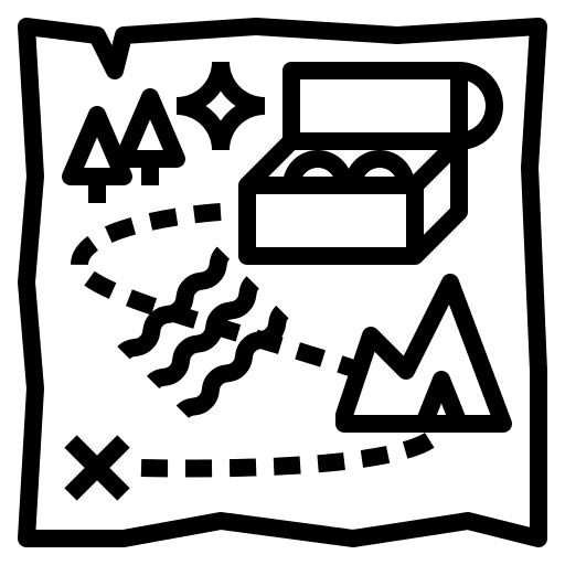 Treasure map marketing treasure map pirate icon