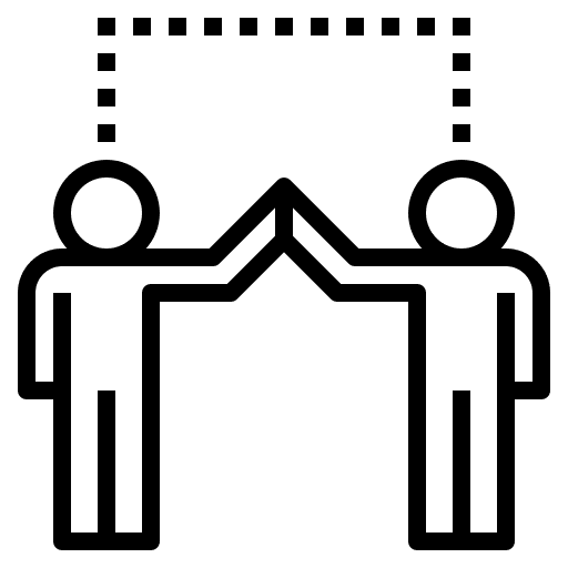 Colleagues partner teamwork coworkers icon Colleagues partner teamwork coworkers icon