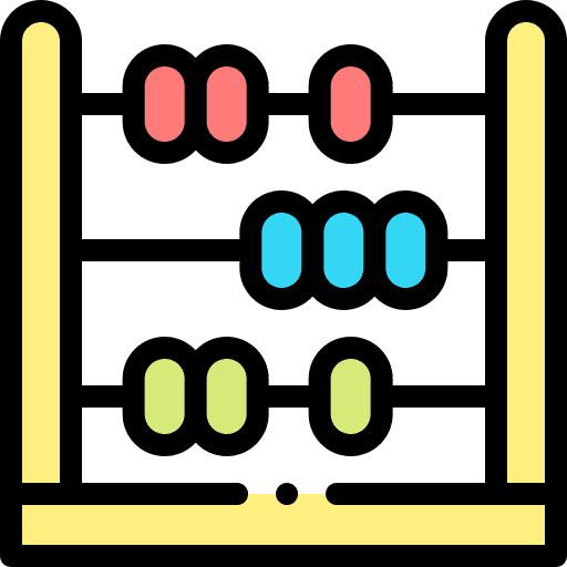 Abacus calculator maths count icon