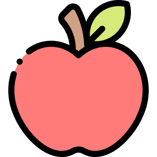 Apple healthy food fruit vegetarian icon