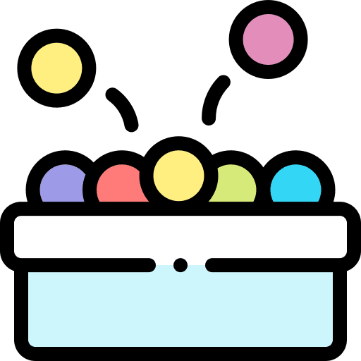 Ball pool childhood ball pool kid and baby icon