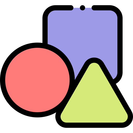 Blocks diverse child triangle icon