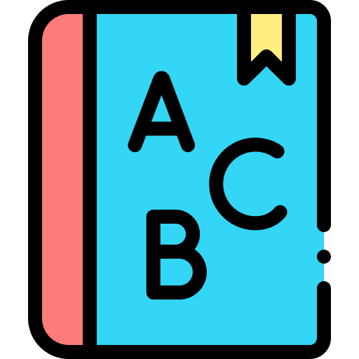 Book abc primary textbook icon