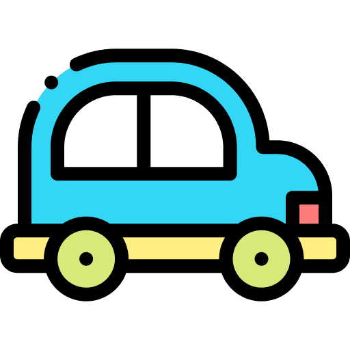 Toy car childhood vehicle toy car icon