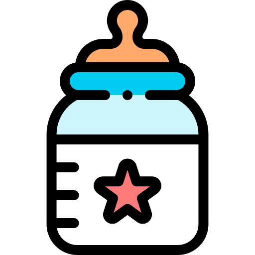 Feeding bottle milk bottle nursing kid and baby icon