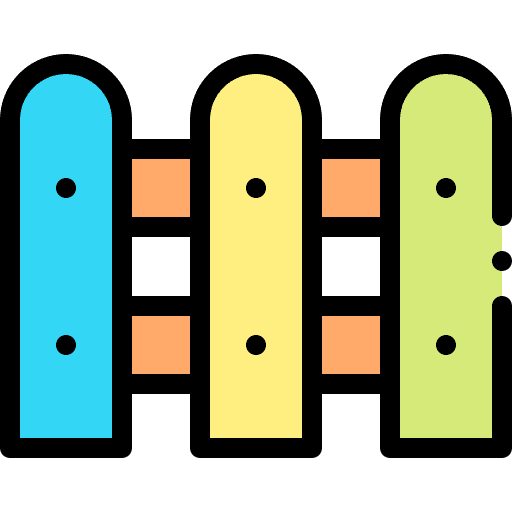 Fence playground kid and baby nursery icon